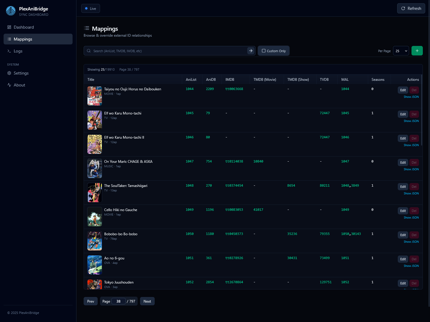Mappings Screenshot